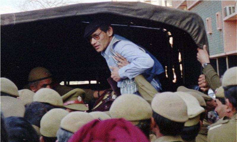 Charles Sobhraj after his release from Tihar Jail