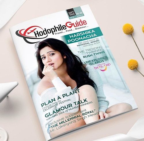 Harshika Poonacha featured on a magazine cover