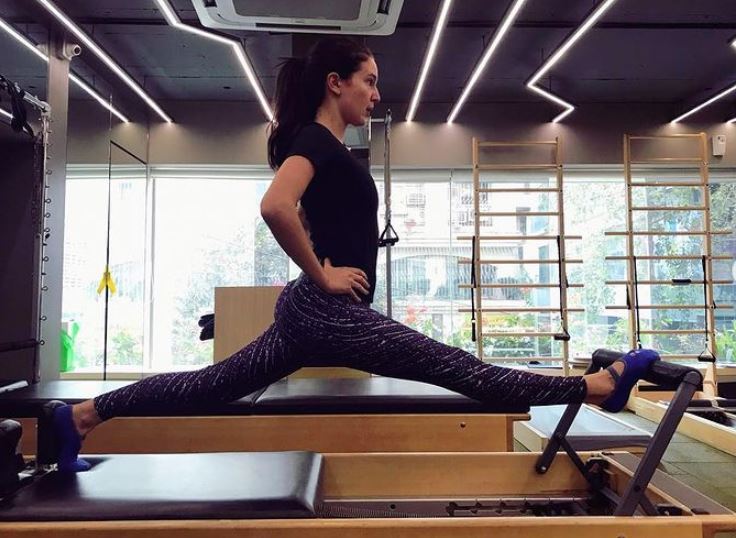 Isabelle Kaif inside the gym