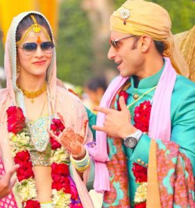 Jatin Sapru with his wife on their wedding day