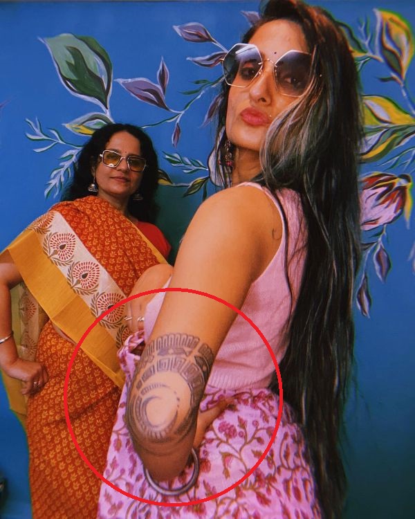 Rashmeet Kaur's elbow tattoo