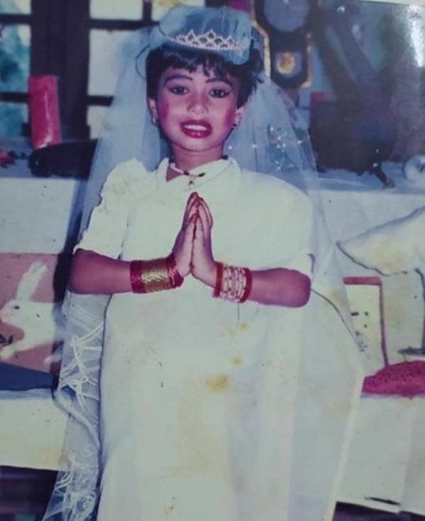 Remya Panicker during a school function