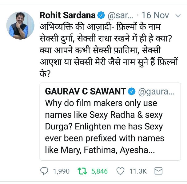 Rohit Saradana's controversial tweet on Islam and Christianity