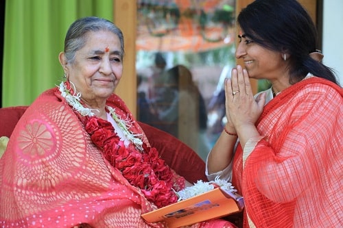 Bharti Shri Ji with her mother