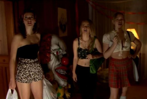 Chelsea Edmundson (extreme left) in Killer Eye: Halloween Haunt (2011)