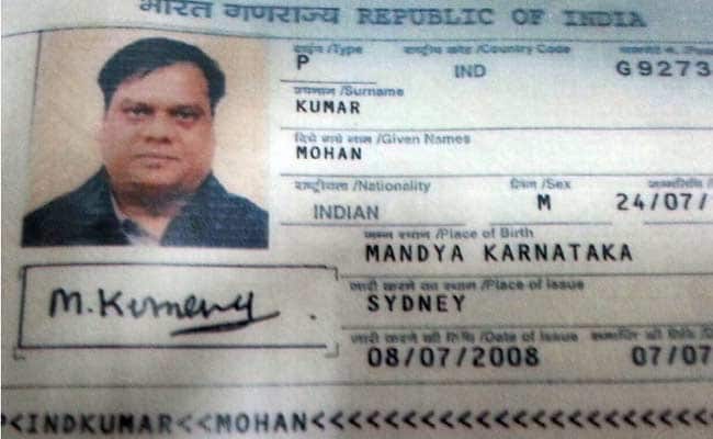 Chhota Rajan's fake passport
