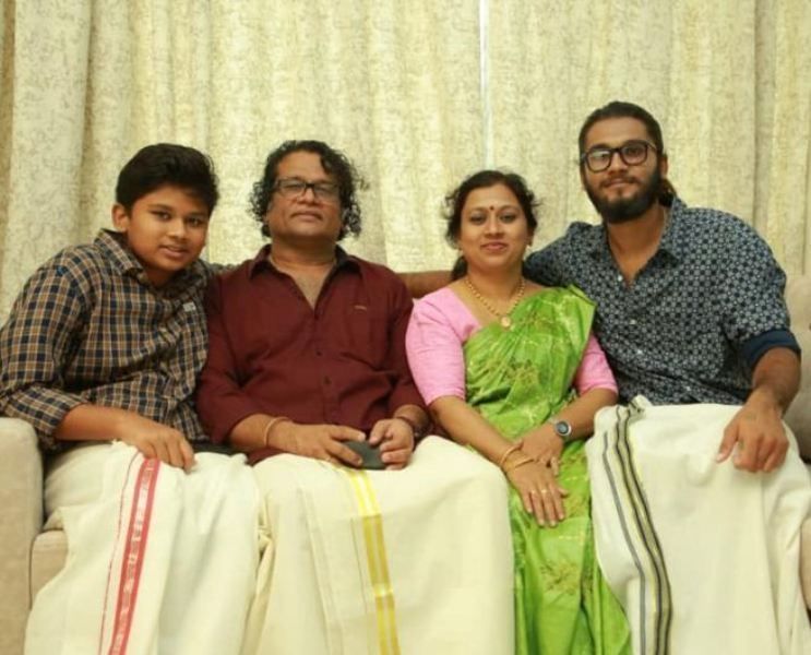 Hareesh Peradi with his family