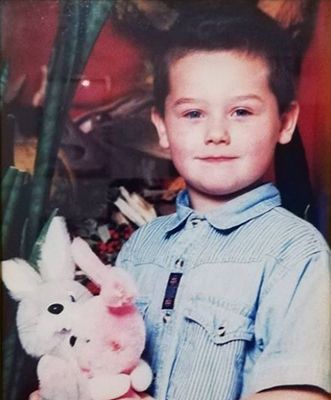 Kamil Wodka as a child