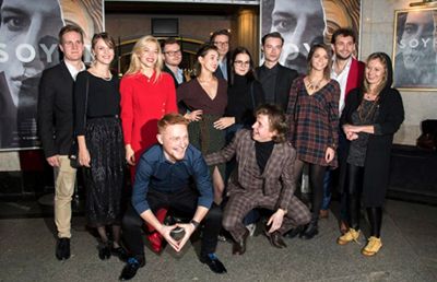 Kamil Wodka with the cast of Soyer (2017)
