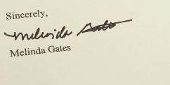 Melinda Gates signature