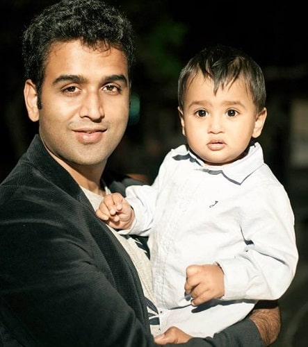 Nithin Kamath and his son
