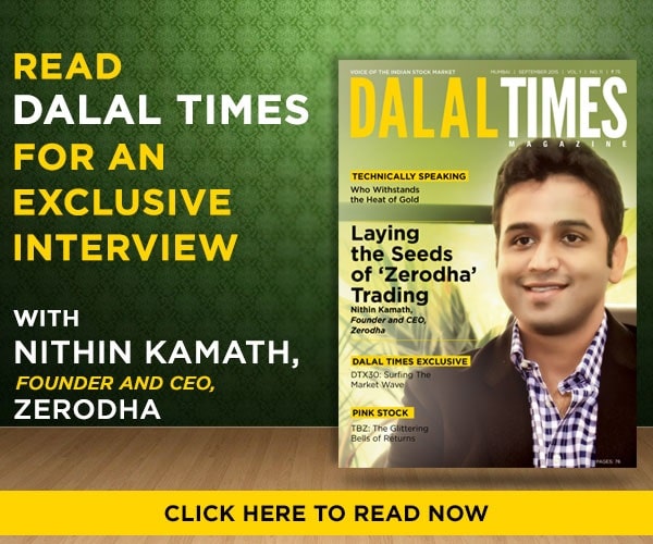 Nithin Kamath featured on the cover of Dalal magazine