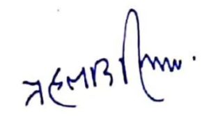 Prahlad Singh Patel's signature-compressed
