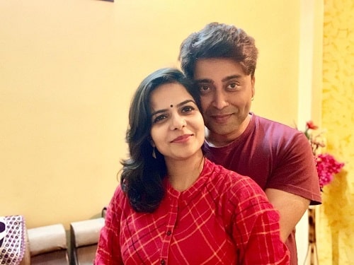 Rahul Vohra and his wife