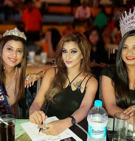 Roshni Kapoor as a judge at a beauty pageant