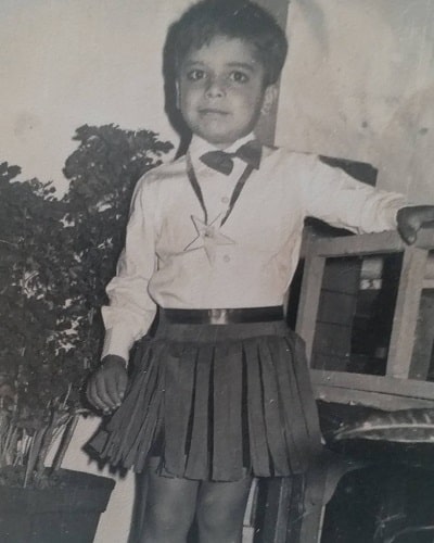 Sameer Rajda's childhood picture