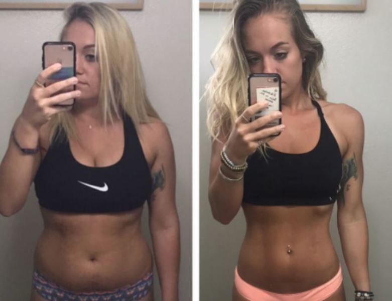 Sarah Thomas's body transformation