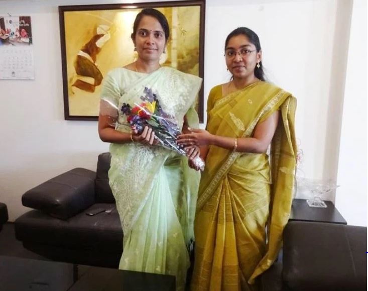 Annies Kanmani Joy (left), a 2012 batch IAS officer, took charge as the new Deputy Commissioner of Kodagu in February 2019