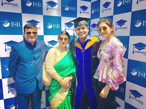 Avantika Mishra with her family