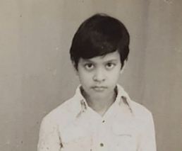 Himanta Biswa Sarma in childhood