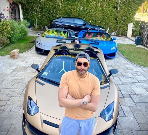 James Khuri with his car collection