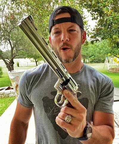 Matt Carriker showing off his Colt Python 357 Magnum 
