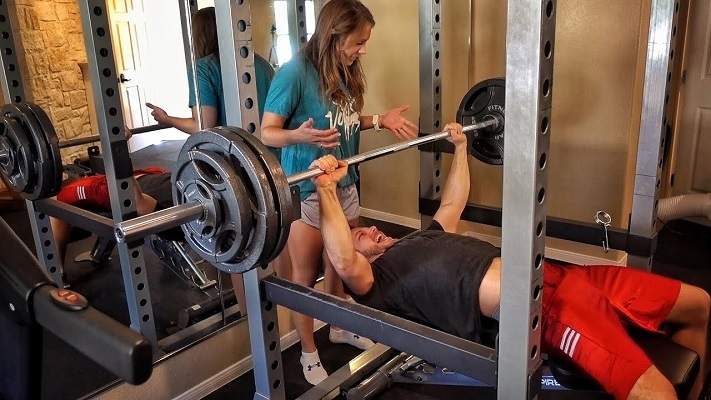 Matt Carriker working out with his wife