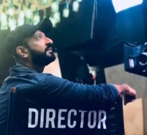 Raj Kaushal while shooting for a film