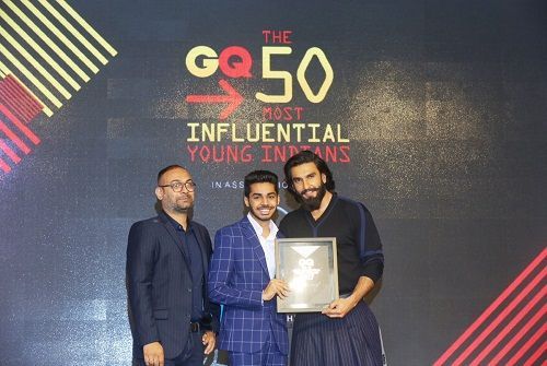 Trishneet Arora receiving GQ Award