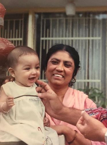Yami Gautam in childhood