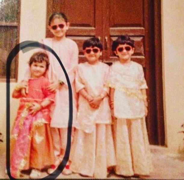 Yumna Zaidi's childhood picture