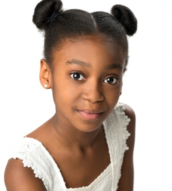 Childhood picture of Shahadi Wright Joseph from her first professional photoshoot