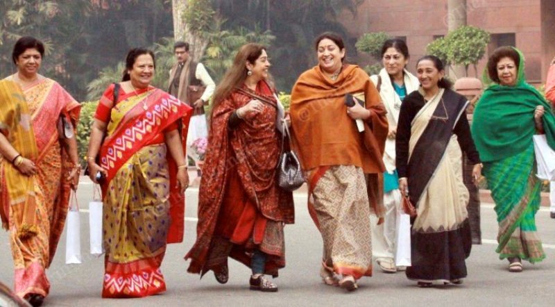 Darshana Jardosh with other Bharatiya Janata Party's female MPs