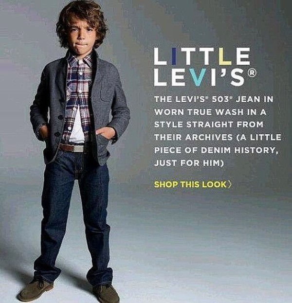 David Iacono campaigning for Levi's Little