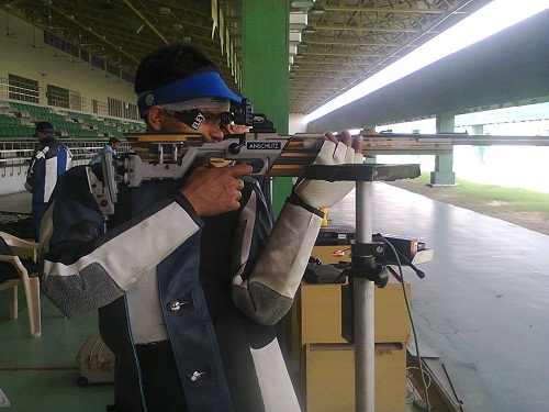 Deepak Kumar during his practice session