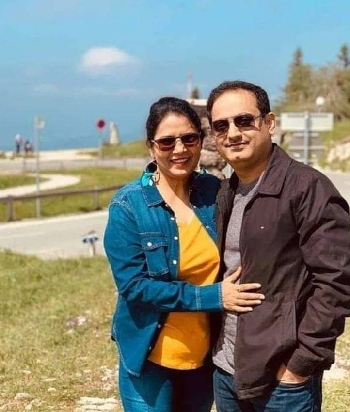 Dr Vikas Divyakirti with his wife