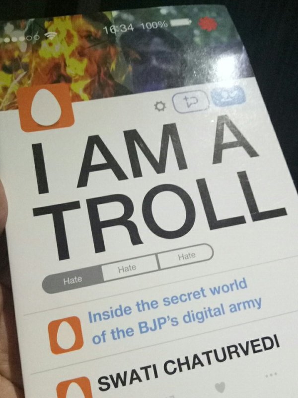 'I am a Troll' a book by Swati Chaturvedi