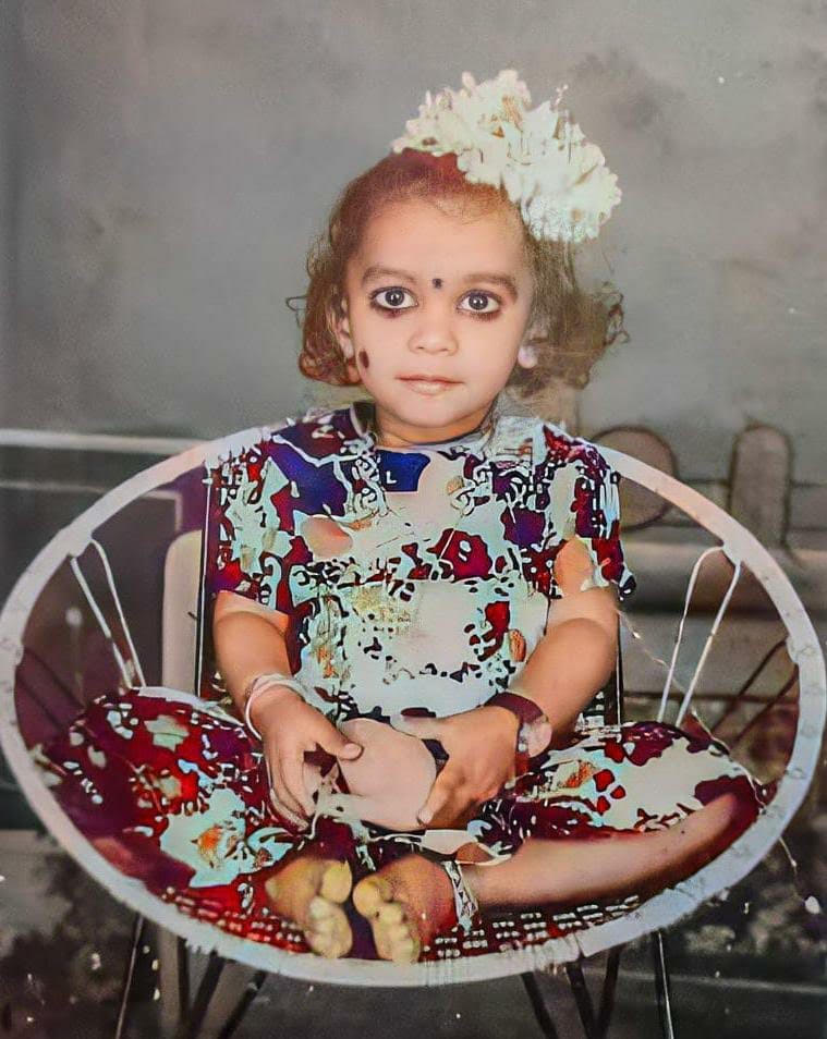 Kathi Mahesh in childhood