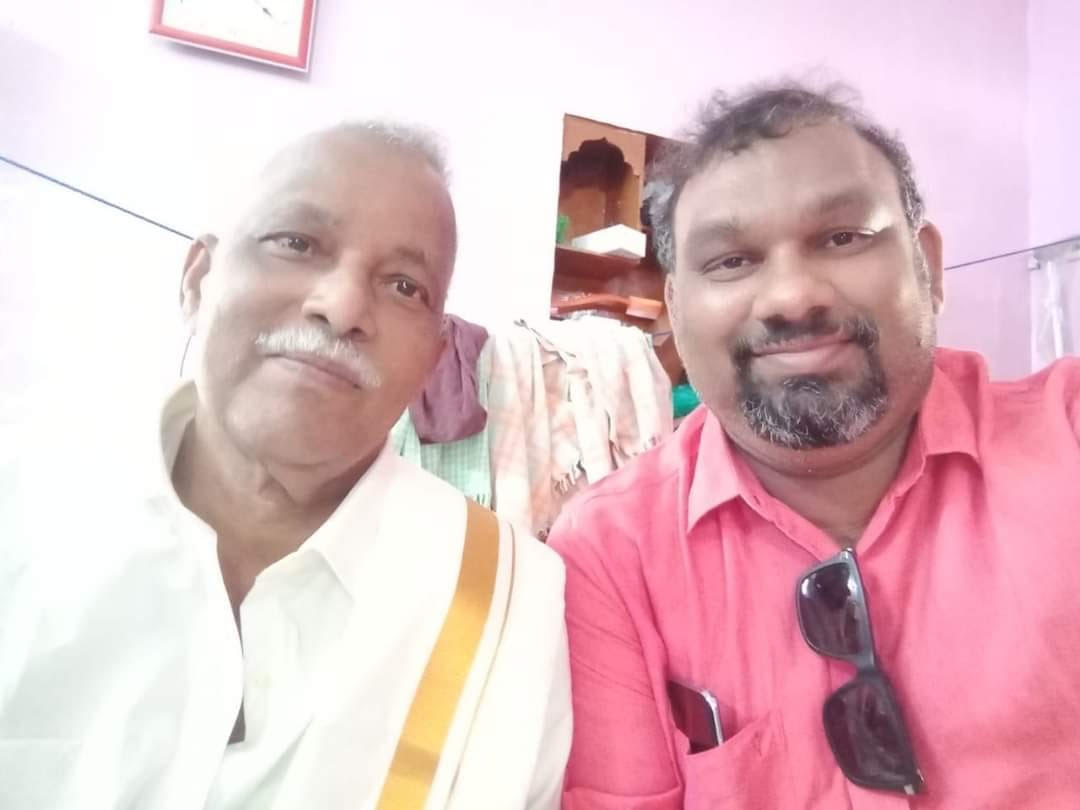 Kathi Mahesh with his father