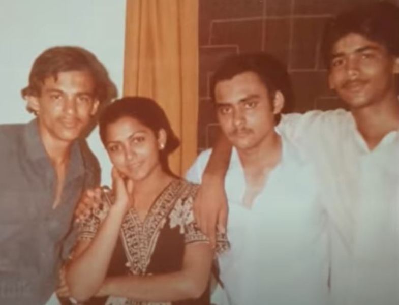 Khushbu Sundar with her three brothers