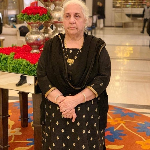 Mairaj Ahmad Khan's mother