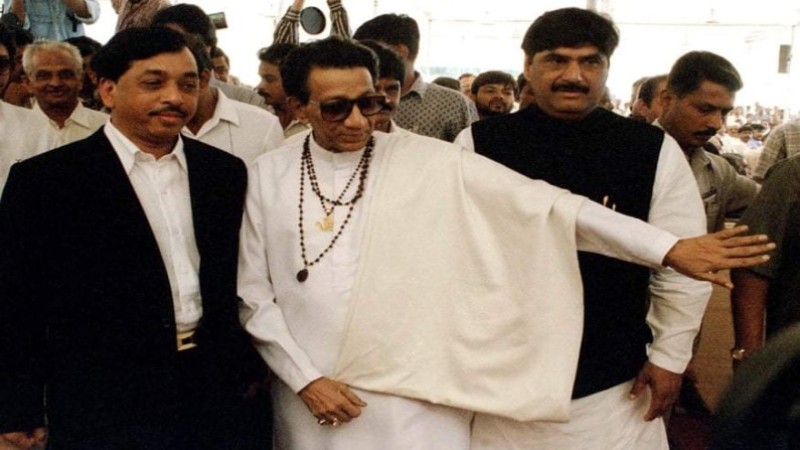 Narayan Rane with Bal Thackeray