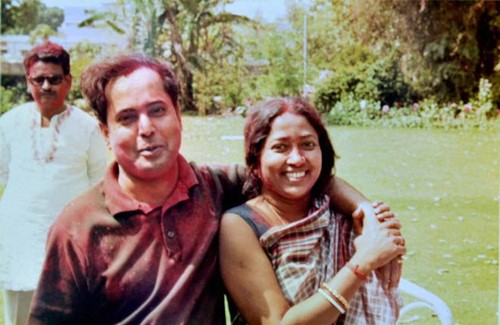 Old picture of Pranab Mukherjee with his wife, Suvra Mukherjee