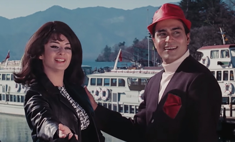 Saira Banu in a still from the movie Aman