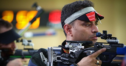 Sanjeev Rajput during his shooting match