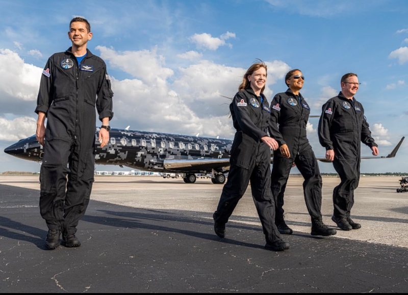 The four crew members of SpaceX's mission 2021