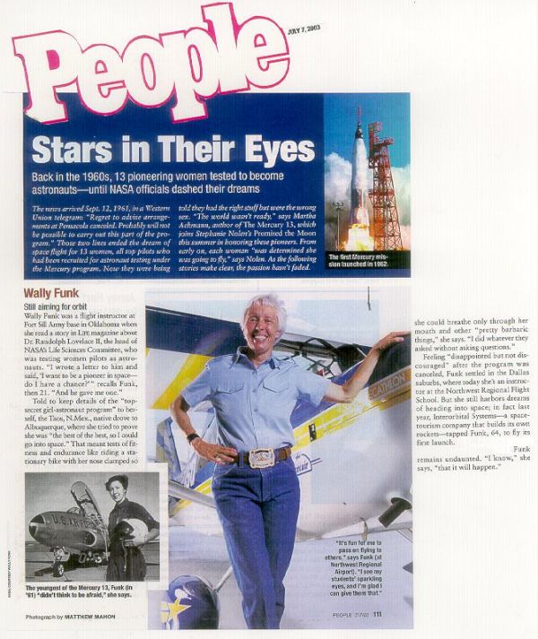 Wally Funk featured in People magazine