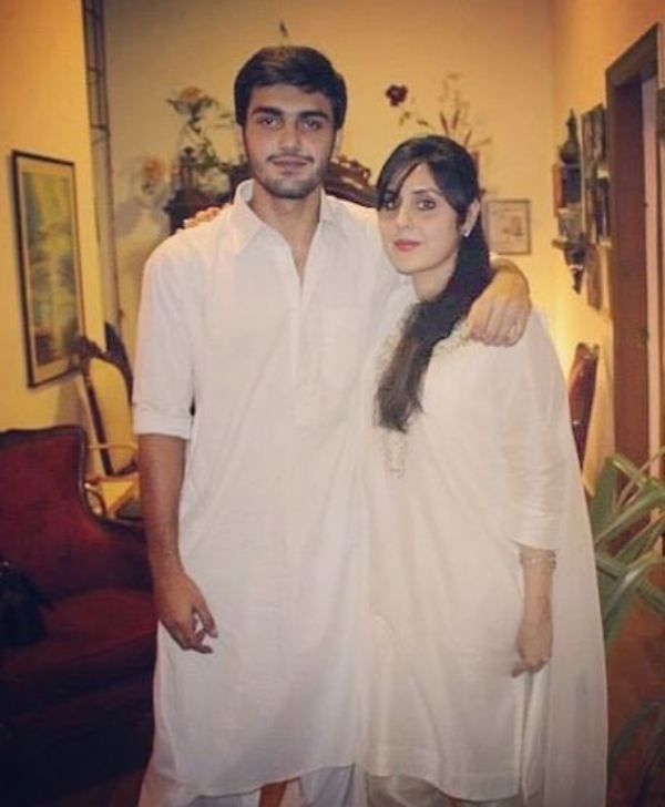 Ahsan Mohsin Ikram with his sister