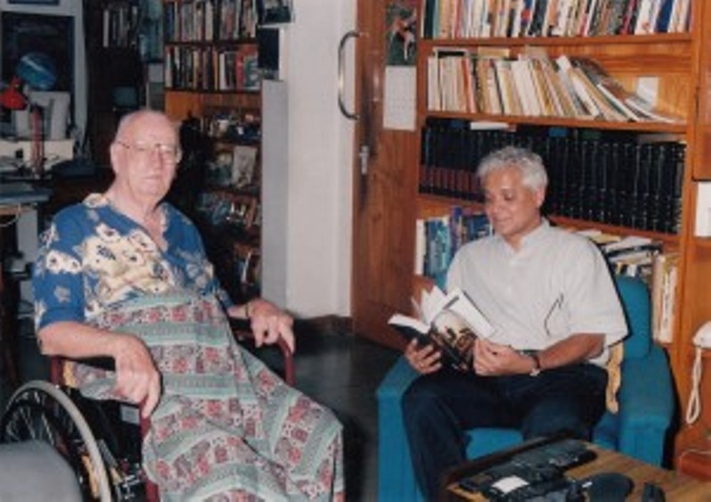Amitav Ghosh with Arthur C Clarke