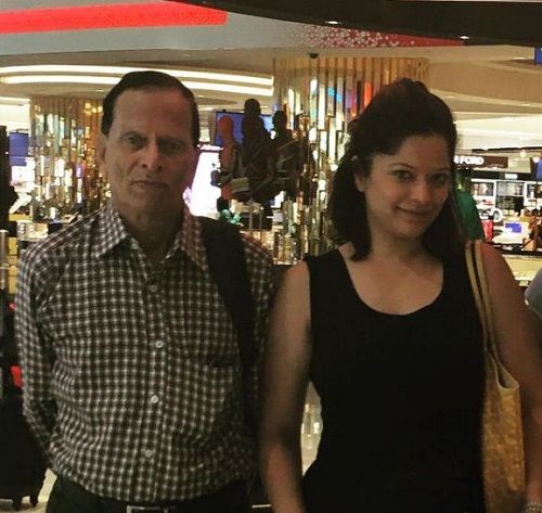 Arzoo Govitrikar with her father
